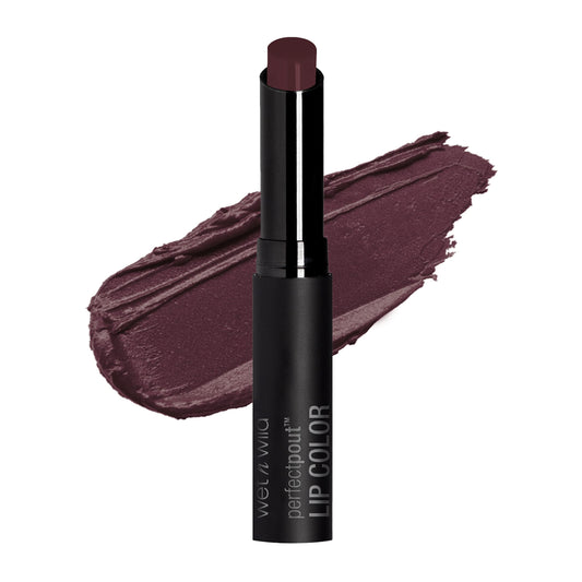 wet n wild Perfect Pout Lipstick, Dark Red My Blackberry Broke, Vegan | Gluten-Free | Cruelty-Free | Lip Color, Lip Color Beauty & Personal Care wet n wild