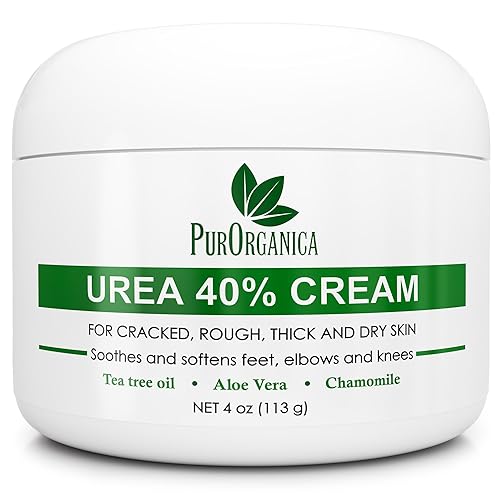 PurOrganica Urea 40% Foot Cream - Made in USA, Dermatologist Tested, Intensive Repair for Dry, Cracked Heels, Corns, Calluses & Rough Feet Beauty & Personal Care PurOrganica