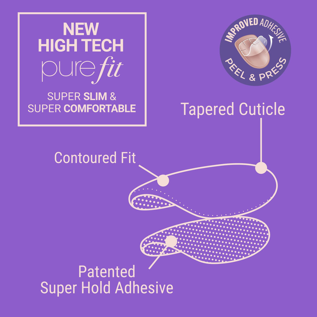 KISS imPRESS No Glue Mani 30 Pcs Press On Nails, Easy Apply, Hassel-Free Removal, Simple Peel & Press, Essential Tools Included, Prep Pad