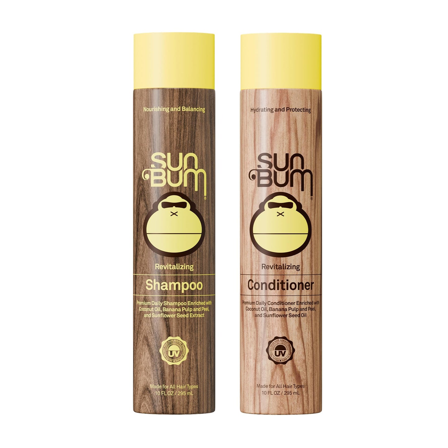 Sun Bum Sun Bum Revitalizing Shampoo and Conditioner Vegan and Cruelty Free Hydrating, Moisturizing and Shine Enhancing Hair Wash 10 Ounce Each Beauty & Personal Care Sun Bum