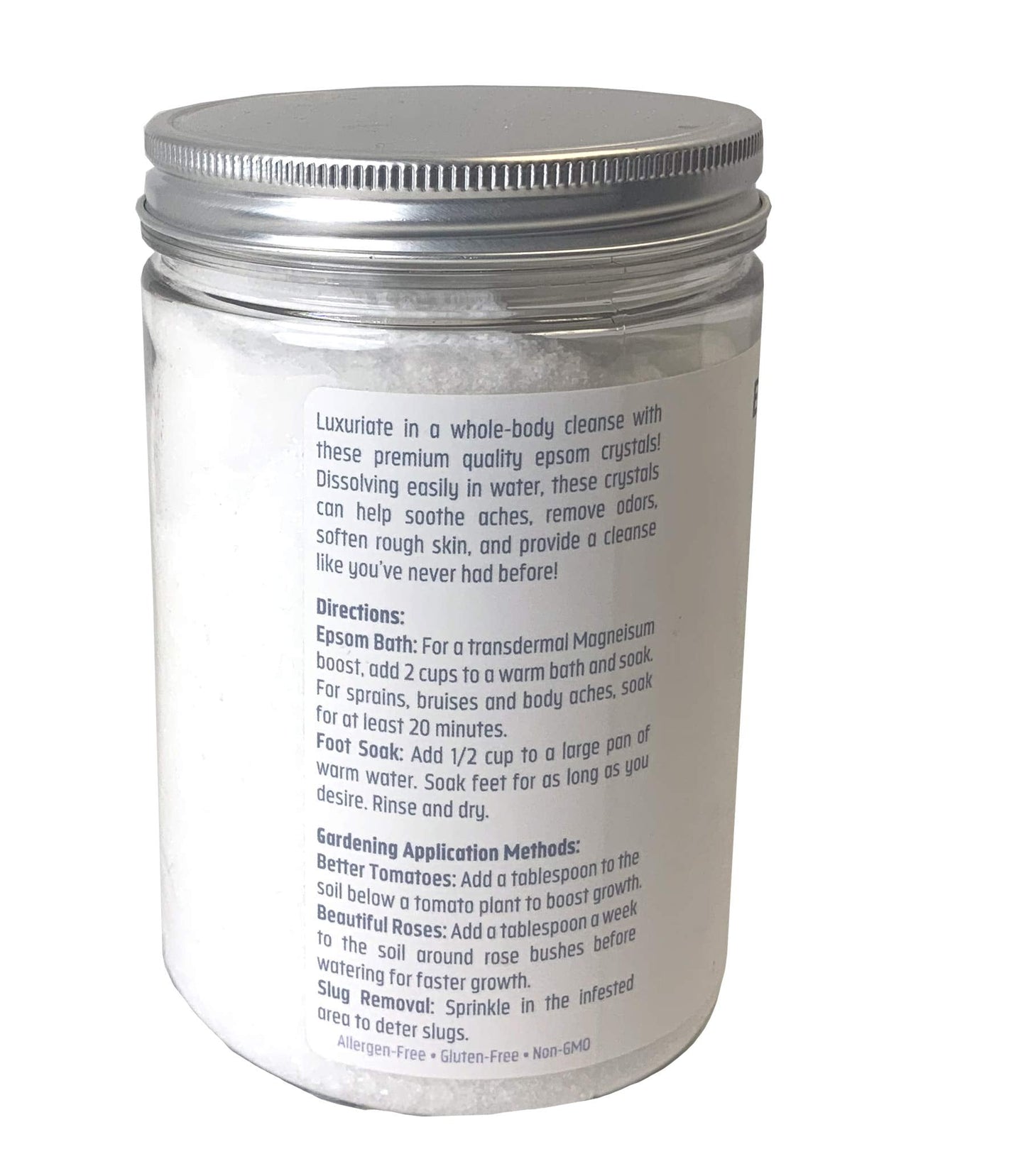 White EGRET Epsom Salt,unscented, 2.5 Pound, 30 oz Beauty and Personal Care White Egret