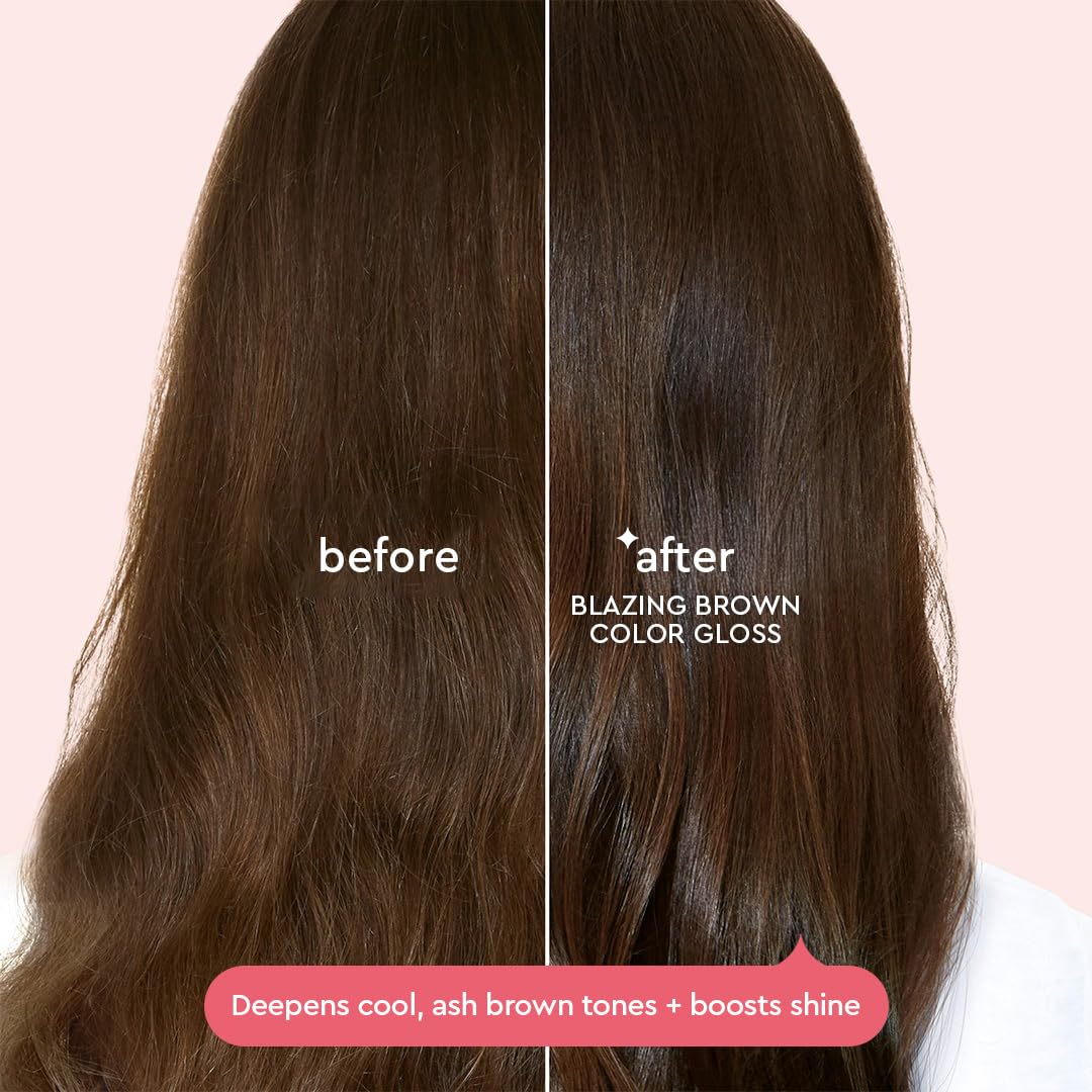 Glaze Supergloss Color Conditioning Gloss - Hydrating Semi-Permanent Color Hair Gloss & Shine Boost - For Natural Medium to Dark Brown Hair - 6.4 Fl Beauty and Personal Care glaze