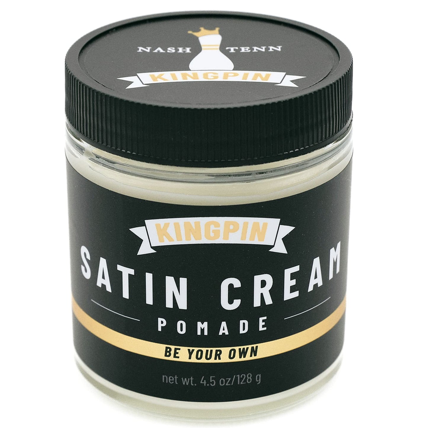 Satin Cream Hair Wax for Smooth Styling - Medium Hold & Natural Finish - Lightweight, Non-Greasy Hair Pomade for Men, All-Day Control & Texture Beauty & Personal Care KINGPIN
