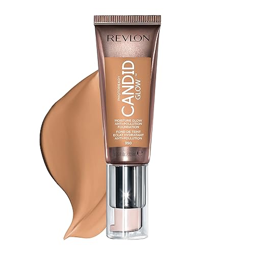 Revlon PhotoReady Candid Glow Moisture Glow Anti-Pollution Foundation with Vitamin E and Prickly Pear Oil, Anti-Blue Light Ingredients, without Beauty & Personal Care REVLON