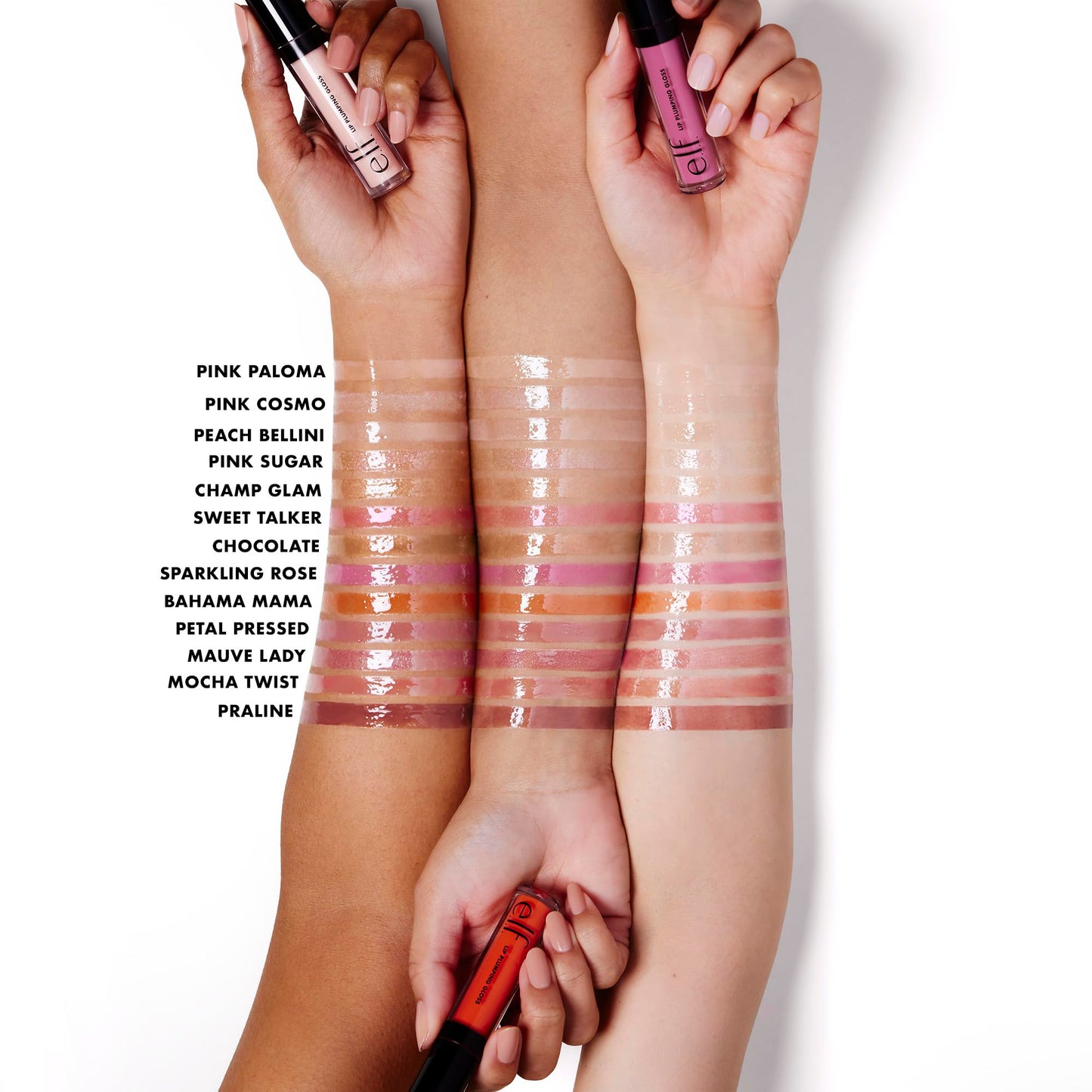 e.l.f. Lip Plumping Gloss, High-Shine Sheer Color, Hydrates & Creates Fuller Lips With Vitamin E, Vegan & Cruelty-Free, Pink Sugar, 0.1 Fl Oz Beauty & Personal Care e.l.f.