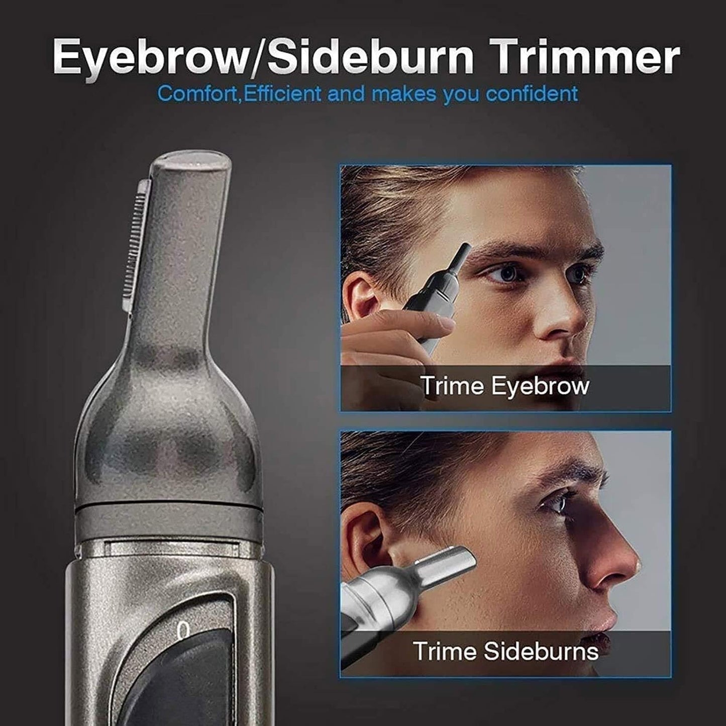 YREAJZVS Ear and Nose Hair Trimmer Clipper - Professional Painless Eyebrow and Facial Hair Trimmer for Men and Women, IPX7 Waterproof Blades for Easy Beauty and Personal Care YREAJZVS