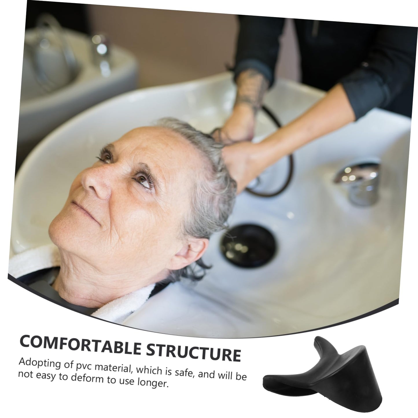 Beavorty Shampoo Bowl Neck Pillow Soft Neck Cushion for Salon Hair Washing Comfortable Head Rest for Shampoo Sink Durable Skin Friendly Design Beauty and Personal Care Beavorty