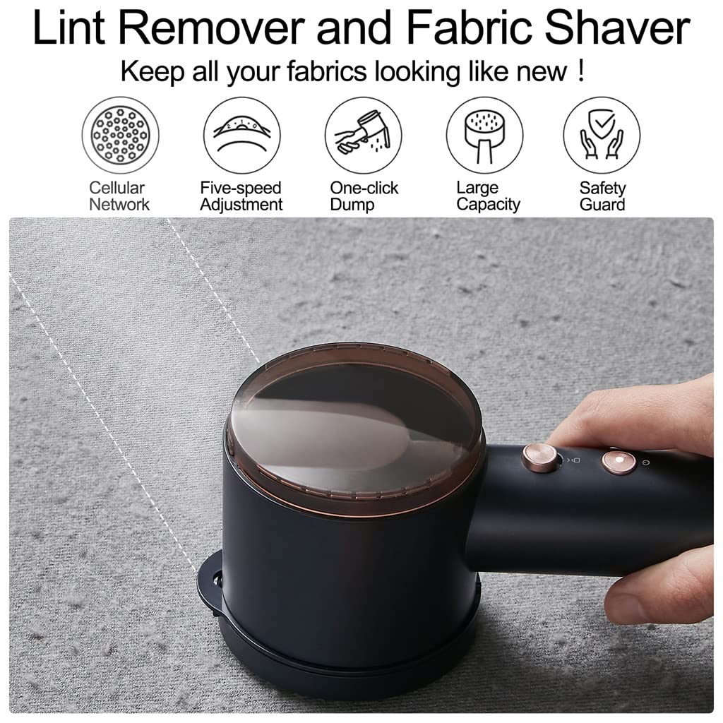 HIONJIN Electric Lint Remover for Clothing Universal Fuzz Pellet 5-Speed Adjustment Charge Fabric Shaver(D) Beauty and Personal Care HIONJIN