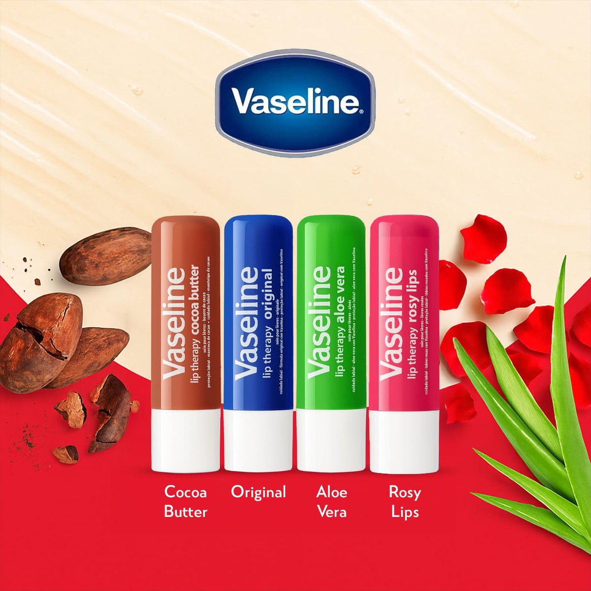 Vaseline Lip Therapy Stick, Cocoa Butter, 4.8g Beauty & Personal Care Vaseline
