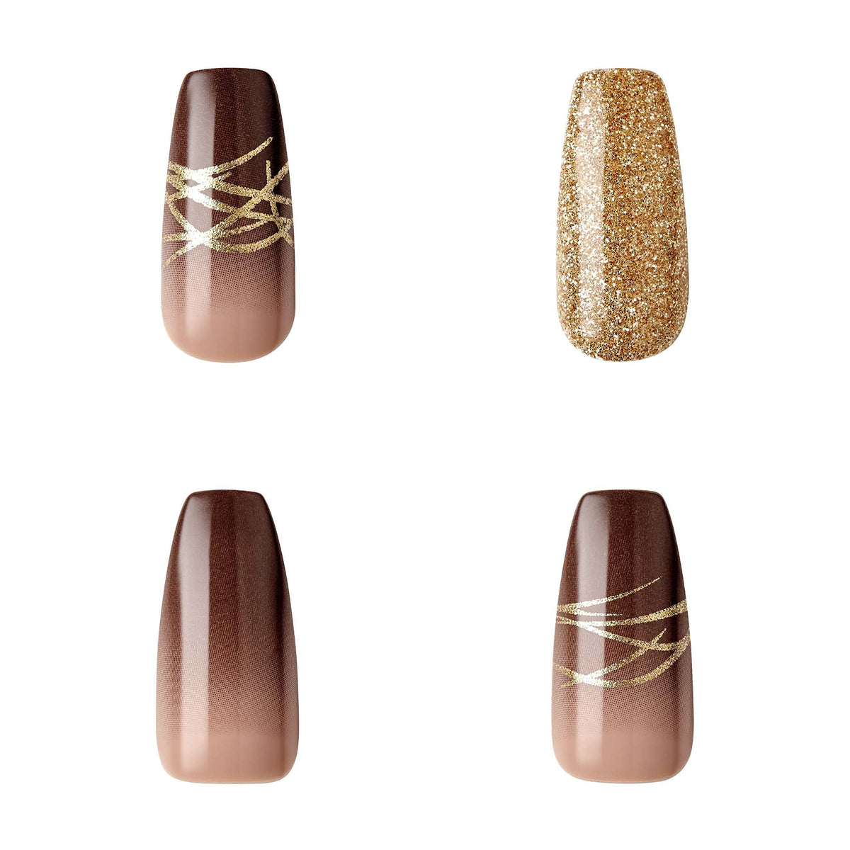 Gold Finger Gel Glam Design Nail (GD18) Beauty & Personal Care Goldfinger