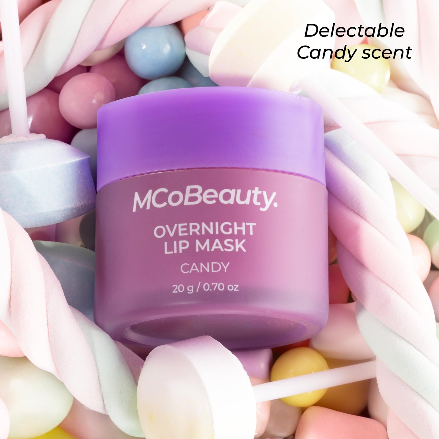 MCoBeauty Double Duty Lip Mask - Candy Latte Hydrating Overnight Balm Beauty and Personal Care MCoBeauty