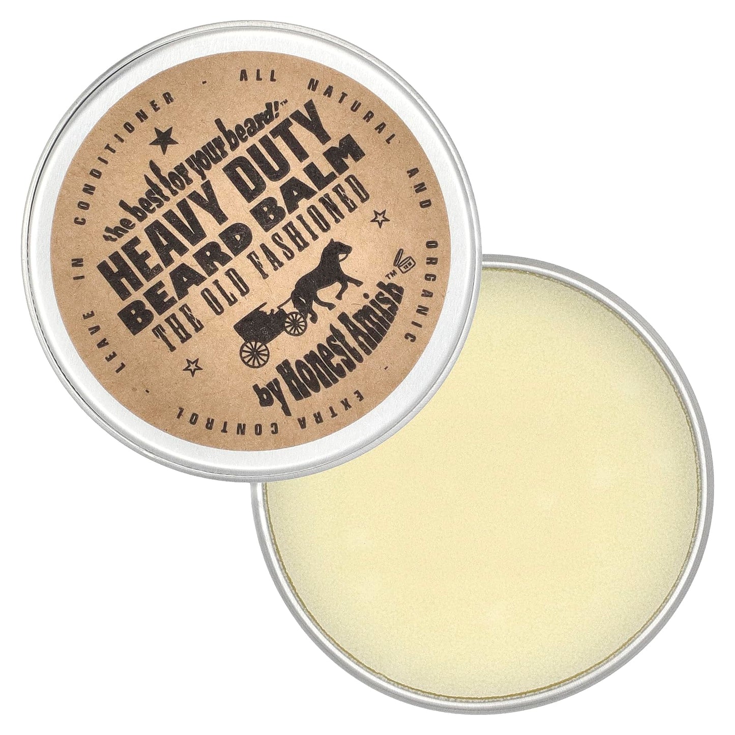 Honest Amish - Heavy Duty Beard Balm - 2 Ounce - Beard Conditioner Beauty & Personal Care Honest Amish