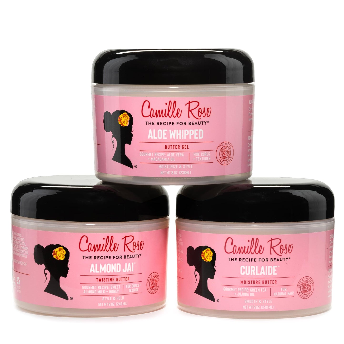 Camille Rose Curlaide Moisture Butter - Curly Hair Cream with Green Tea & Jojoba, Detangler, 8 Fl Oz Beauty & Personal Care Camille Rose
