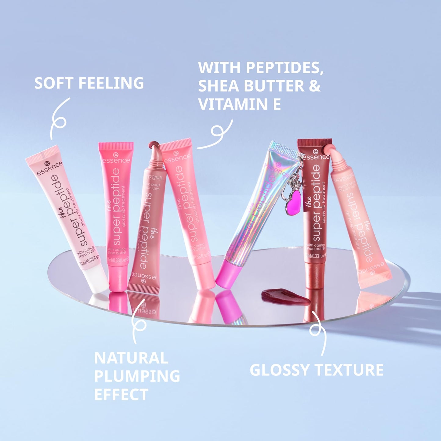 essence | The Super Peptide Glossy Lip Treatment | Hydrating, Nourishing and Non-Sticky | Vegan, Gluten Free and Cruelty Free (06 |Plumfection!) Beauty and Personal Care Essence Cosmetics