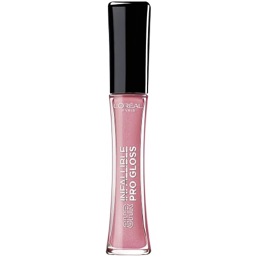 L’Oreal Paris Makeup Infallible 8 Hour Hydrating Lip Gloss, Pink Opal, 0.21 Fl Oz Beauty & Personal Care L'Oreal Paris
