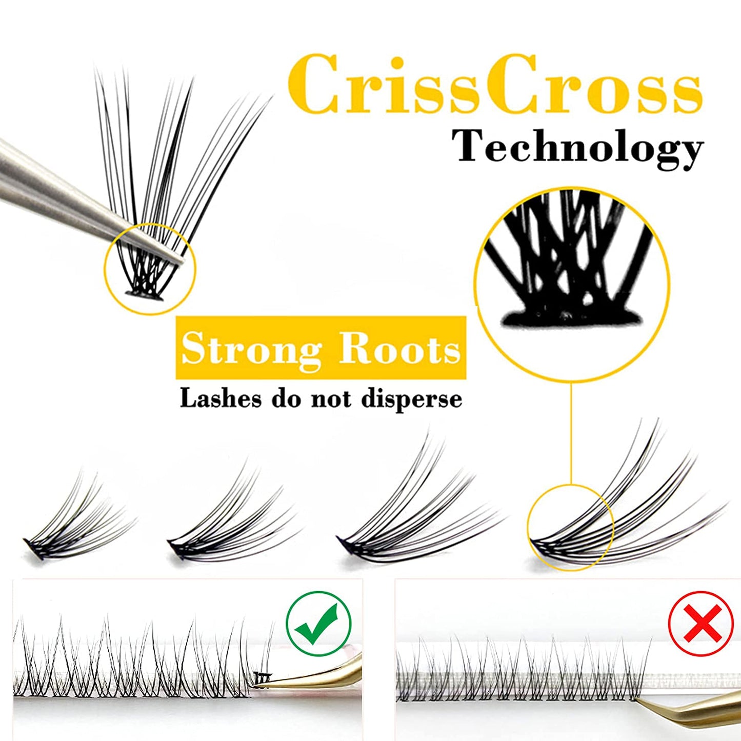 IECILI Individual Lashes/Lash Clusters 240pcs 9-14mm Cluster Eyelash Extensions /12 Roots/C Curl /0.07mm Cluster Lashes/Faux Mink Lash Extensions (C Beauty & Personal Care IECILI