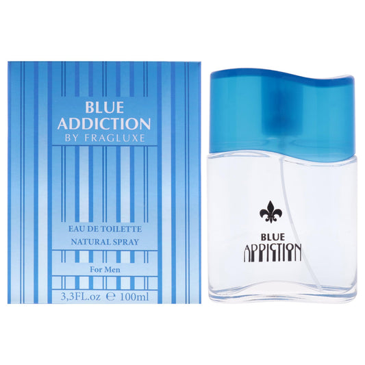 Blue Addiction by Fragluxe for Men - 3.3 oz EDT Spray Beauty & Personal Care Fragluxe