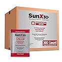 CoreTex Sun X 30+ SPF Individual Sunscreen Packets Travel Size - Bulk Pack of 300 Paraben, Oxybenzone, & Oil Free Broad Spectrum Sunscreen - No White Beauty & Personal Care CoreTex