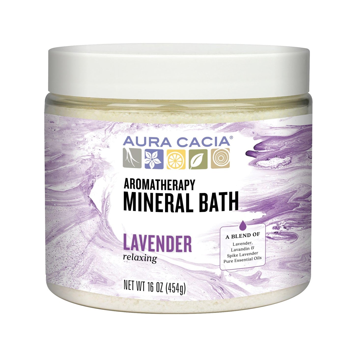 Aura Cacia Aromatherapy Mineral Bath, Relaxing Lavender, 16 Ounce jar (Pack of 2) Beauty and Personal Care Aura Cacia