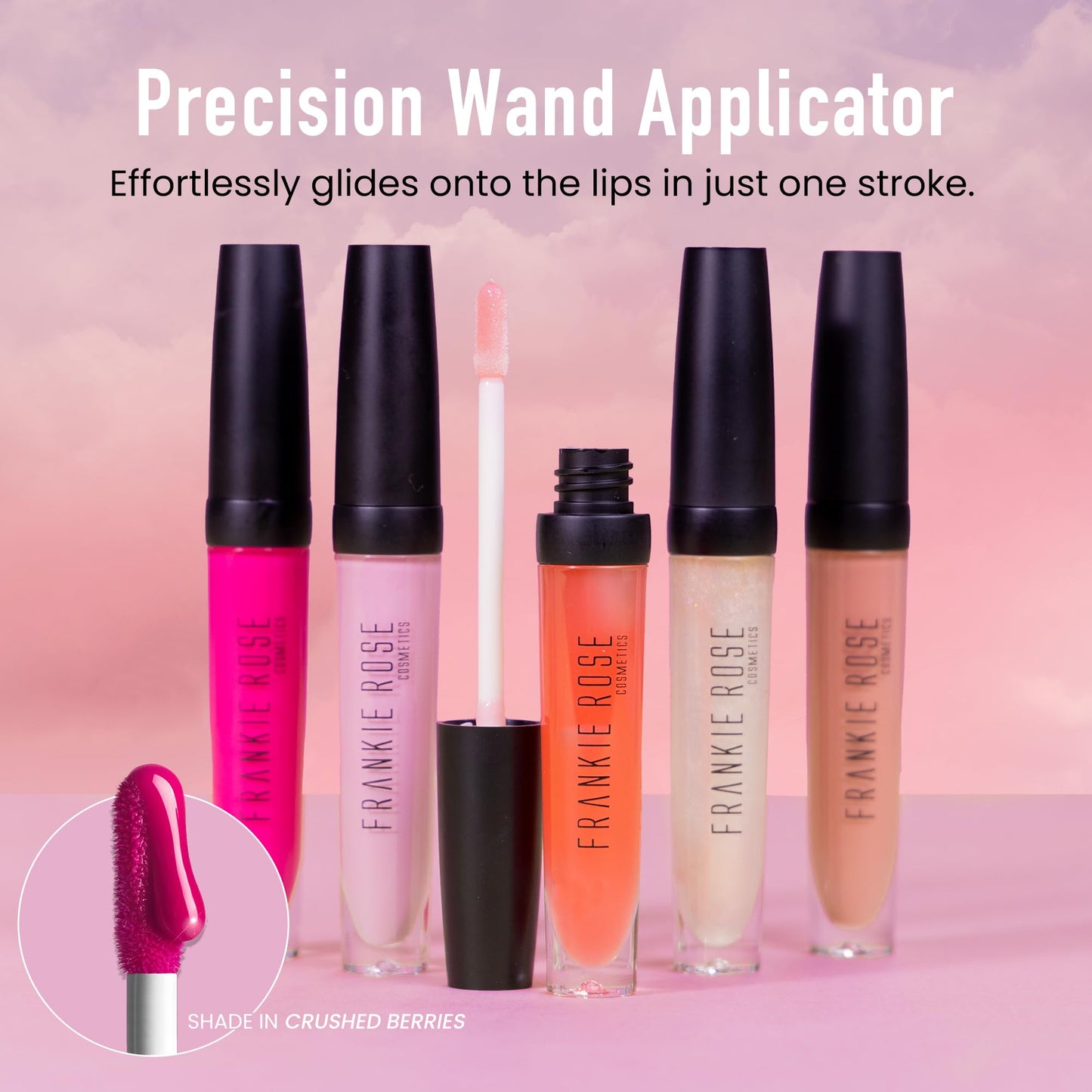 Frankie Rose Cosmetics Lip Gloss | Non-Sticky Formula, Long Lasting Lip Shimmer, Bold Pigment & Hydrating Gloss for Lips, Deception Glossy Lip Gloss Beauty & Personal Care Frankie Rose Cosmetics