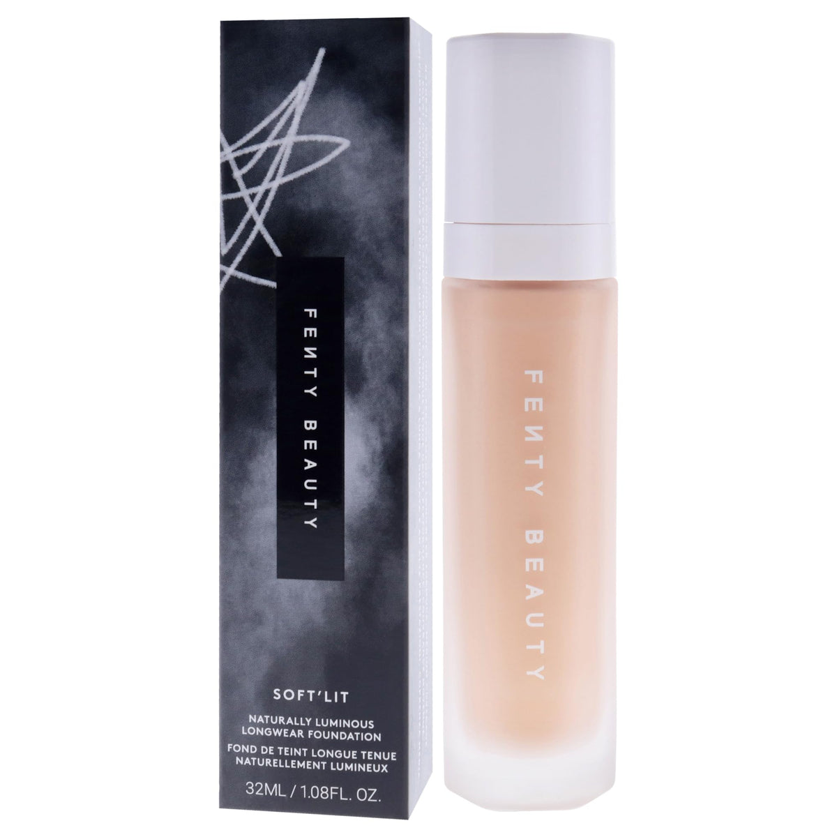 Soft Lit Naturally Luminous Longwear Foundation - 220 Warm Peach by Fenty Beauty for Women - 1.08 oz Foundation