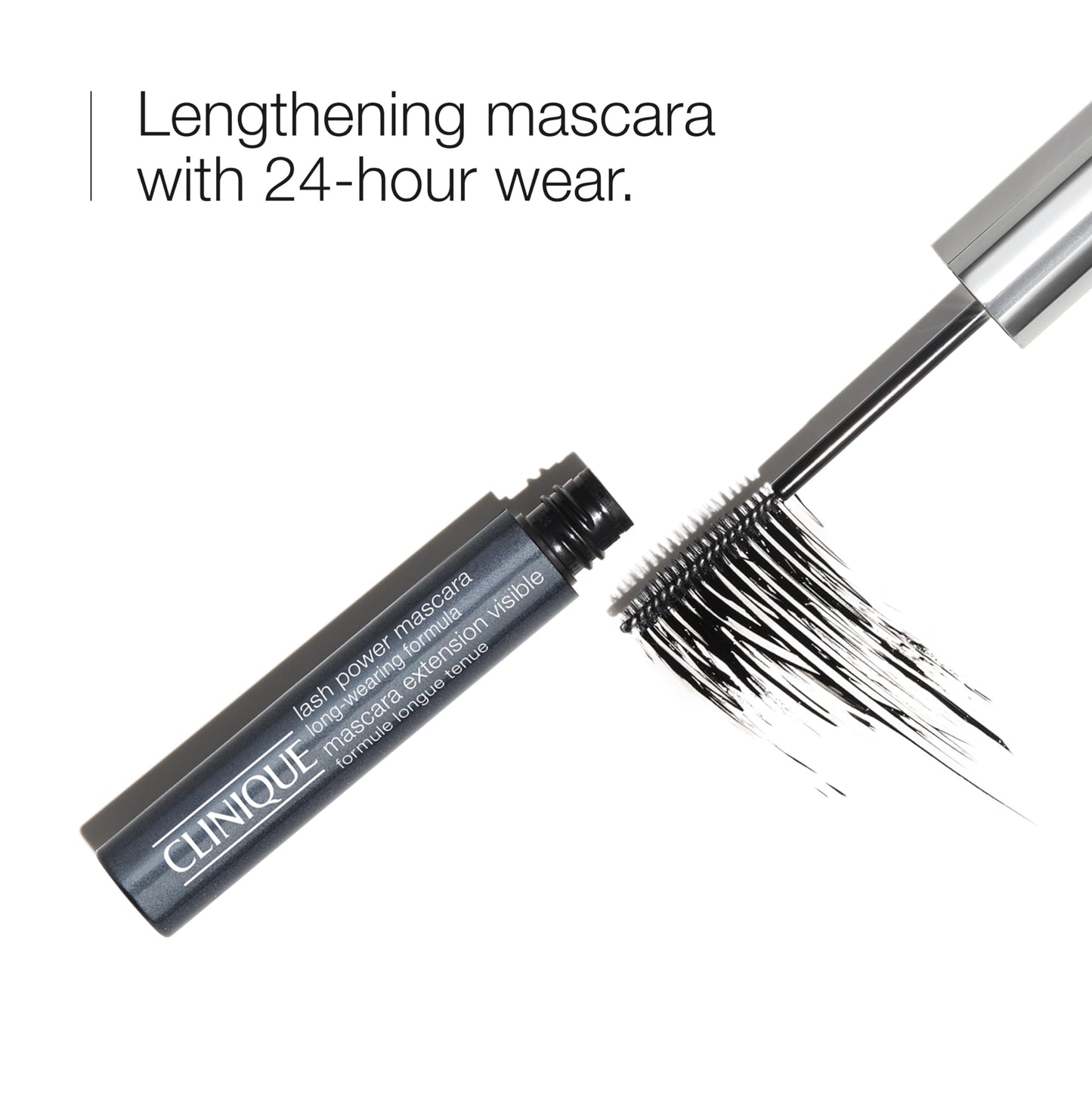 Clinique Lash Power Tubing Mascara Long-Wearing Formula | Length, Smudge-Proof + Safe for Sensitive Eyes, Black Onyx, 0.21 Fl Oz Beauty & Personal Care Clinique