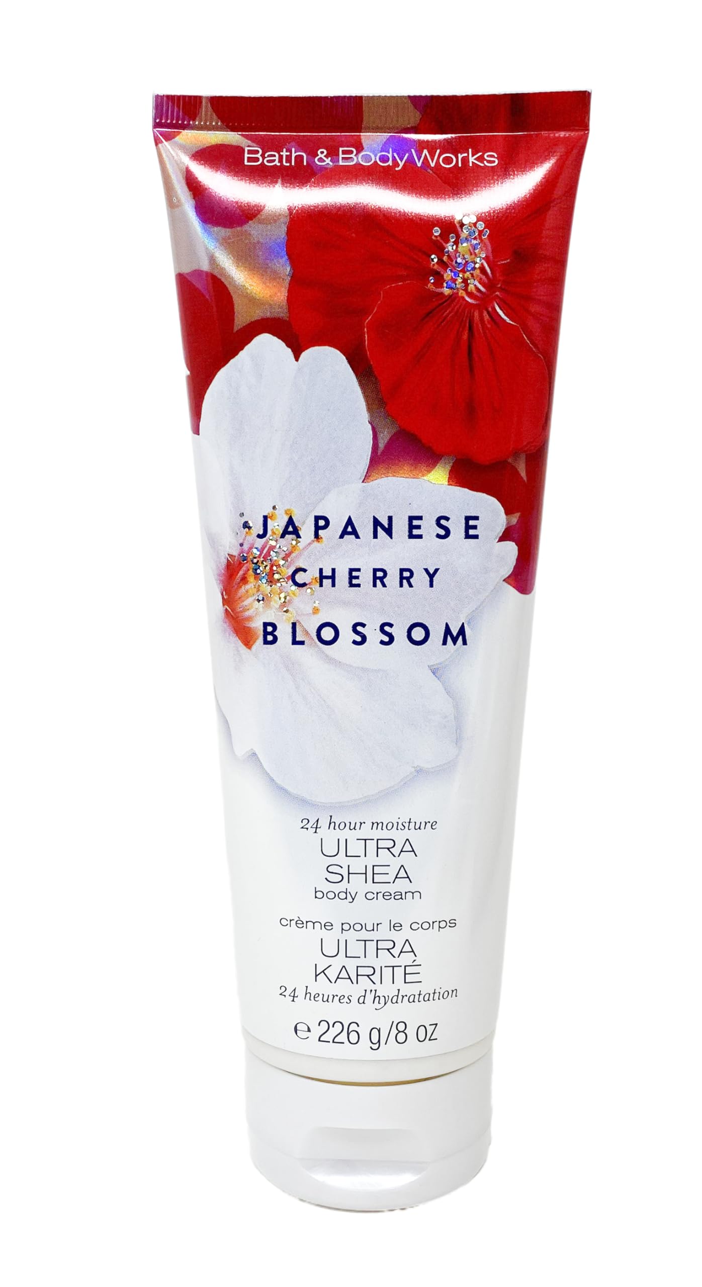 Bath & Body Works Japanese Cherry Blossom - Gold Woven Basket 5 Piece Gift Set - Fine Fragrance Mist, Body Cream, Shower Gel, Body Lotion and Bath Beauty and Personal Care Bath & Body Works