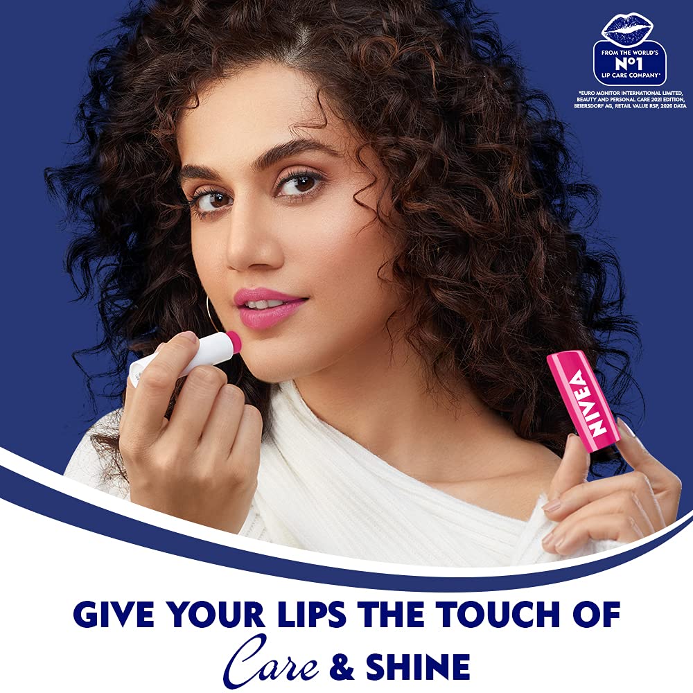 Nivea Fruity Shine Watermelon Lip Balm, 4.8gm Beauty and Personal Care NIVEA
