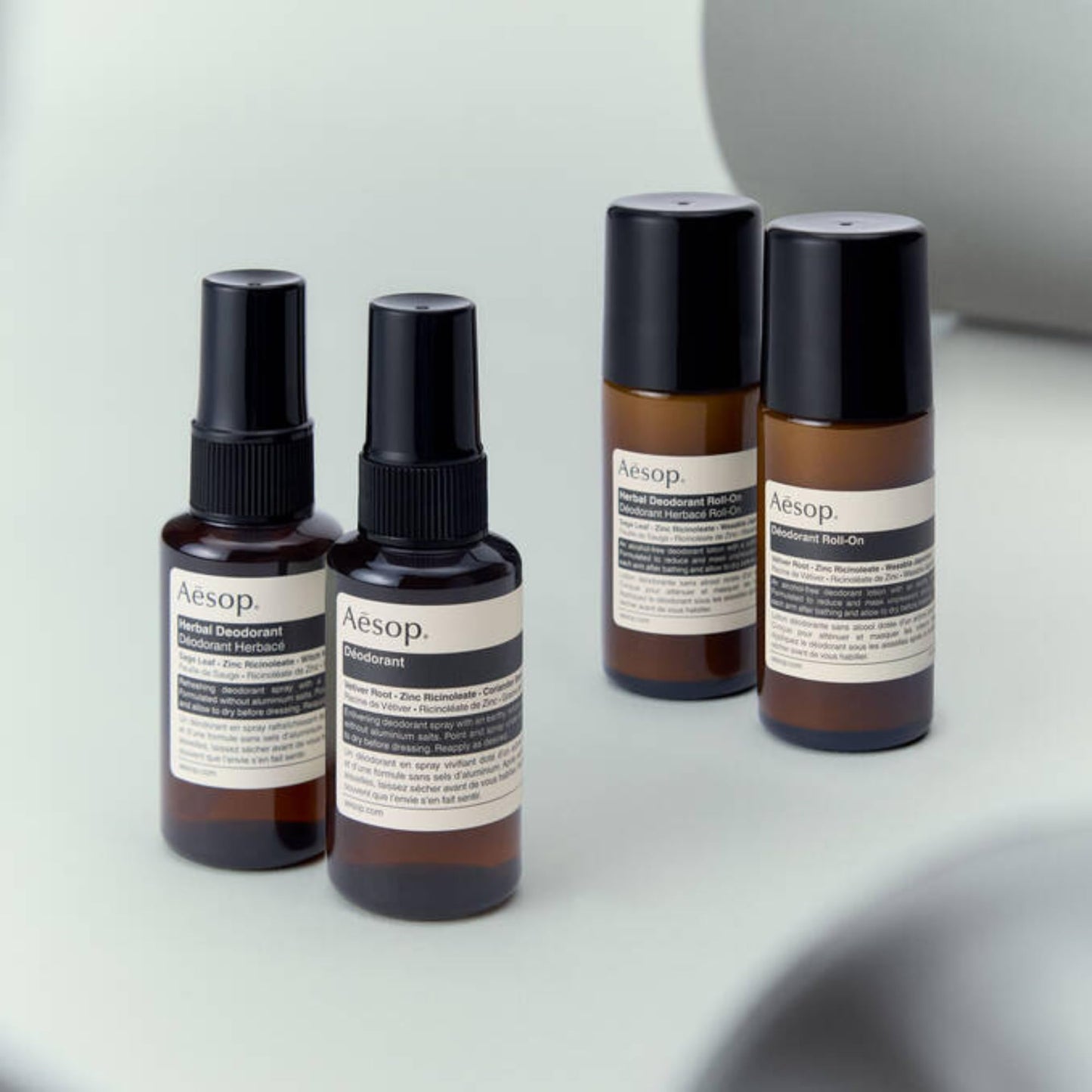 Aesop Aluminum Free Herbal Deodorant Roll On for Women & Men - Sage Leaf & Zinc Reduces Odor & Bacteria, Witch Hazel Soothes Skin - Alcohol-Free Beauty and Personal Care Aesop