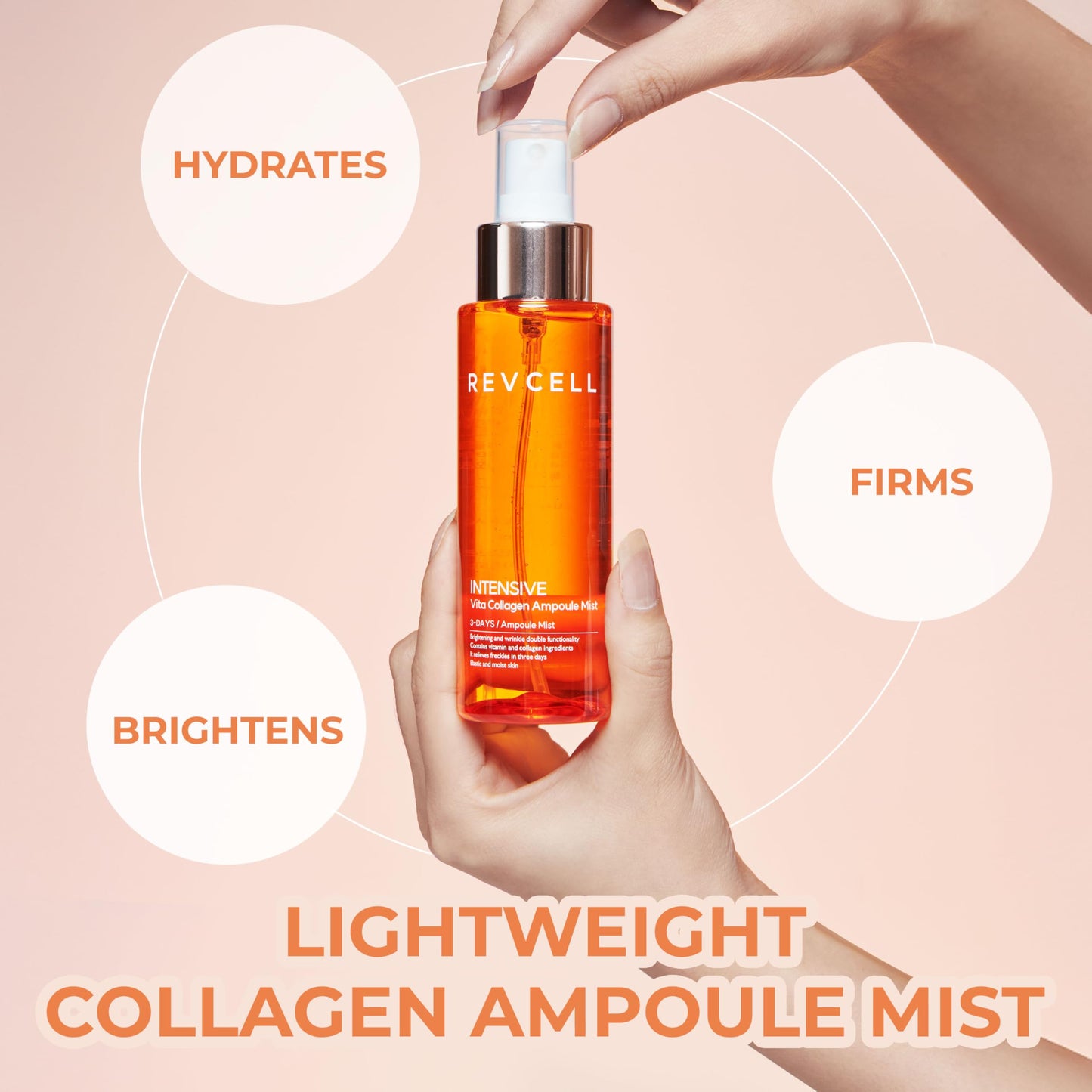 KPRODUCT4U Revcell Intensive Vita Collagen Ampoule Mist / 100ml / 110g / White Beauty & Personal Care KPRODUCT4U