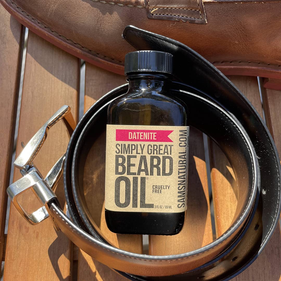 Simply Great Beard Oil - DATENITE Scented Beard Oil - Beard Conditioner 3 Oz Easy Applicator - Natural - Vegan and Cruelty Free Care for Beards Beauty and Personal Care Simply Great Beard Oil