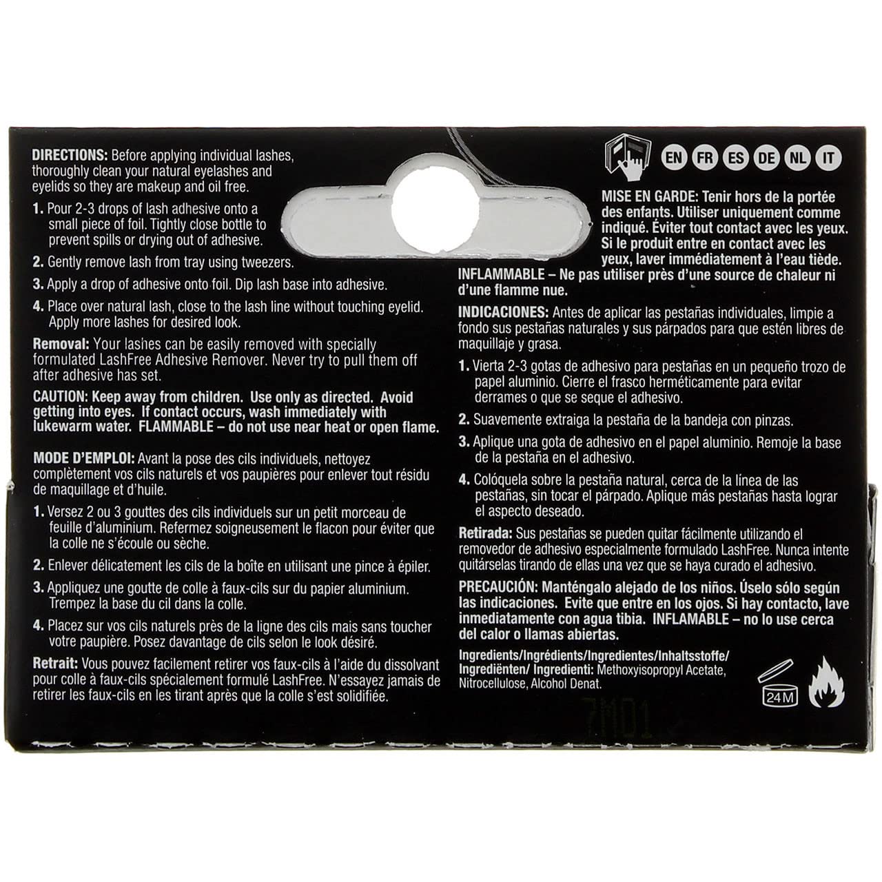 Ardell Lashtite Adhesive Clear 0.125 Ounce Bottle (Black Package) (3.7ml) (6 Pack) Beauty & Personal Care Ardell