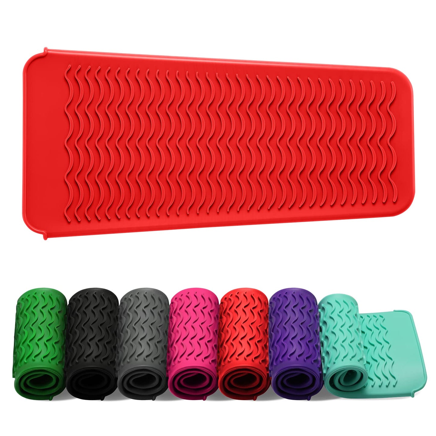 ZAXOP Resistant Silicone Mat Pouch for Flat Iron, Curling Iron,Hot Hair Tools (Red) Beauty & Personal Care ZAXOP