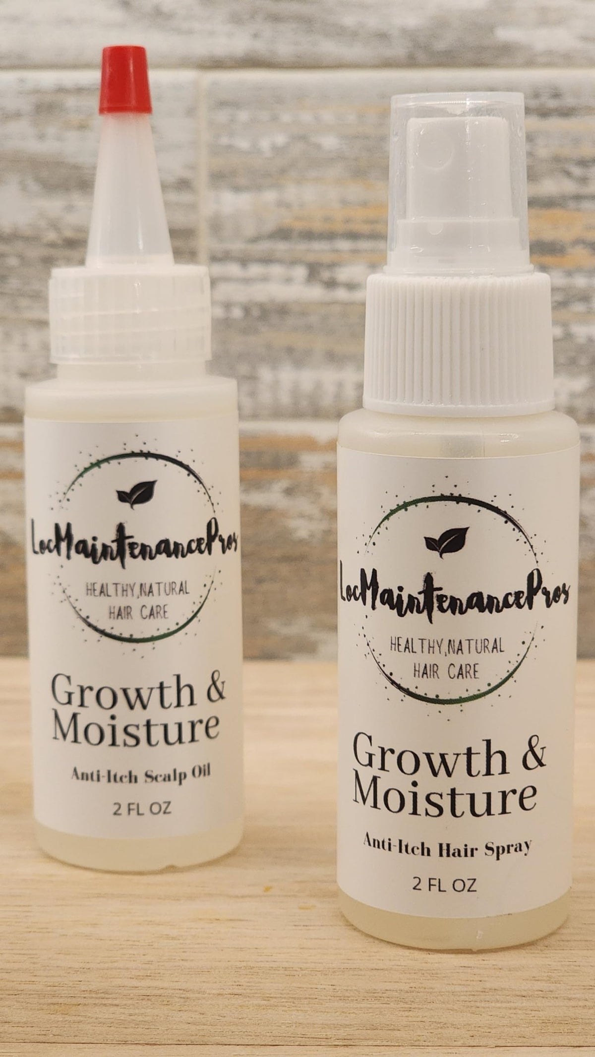 LocMaintenancePros Moisture & Hair Growth Hair Spray/Scalp Oil Bundle With Anti Itch Properties, White