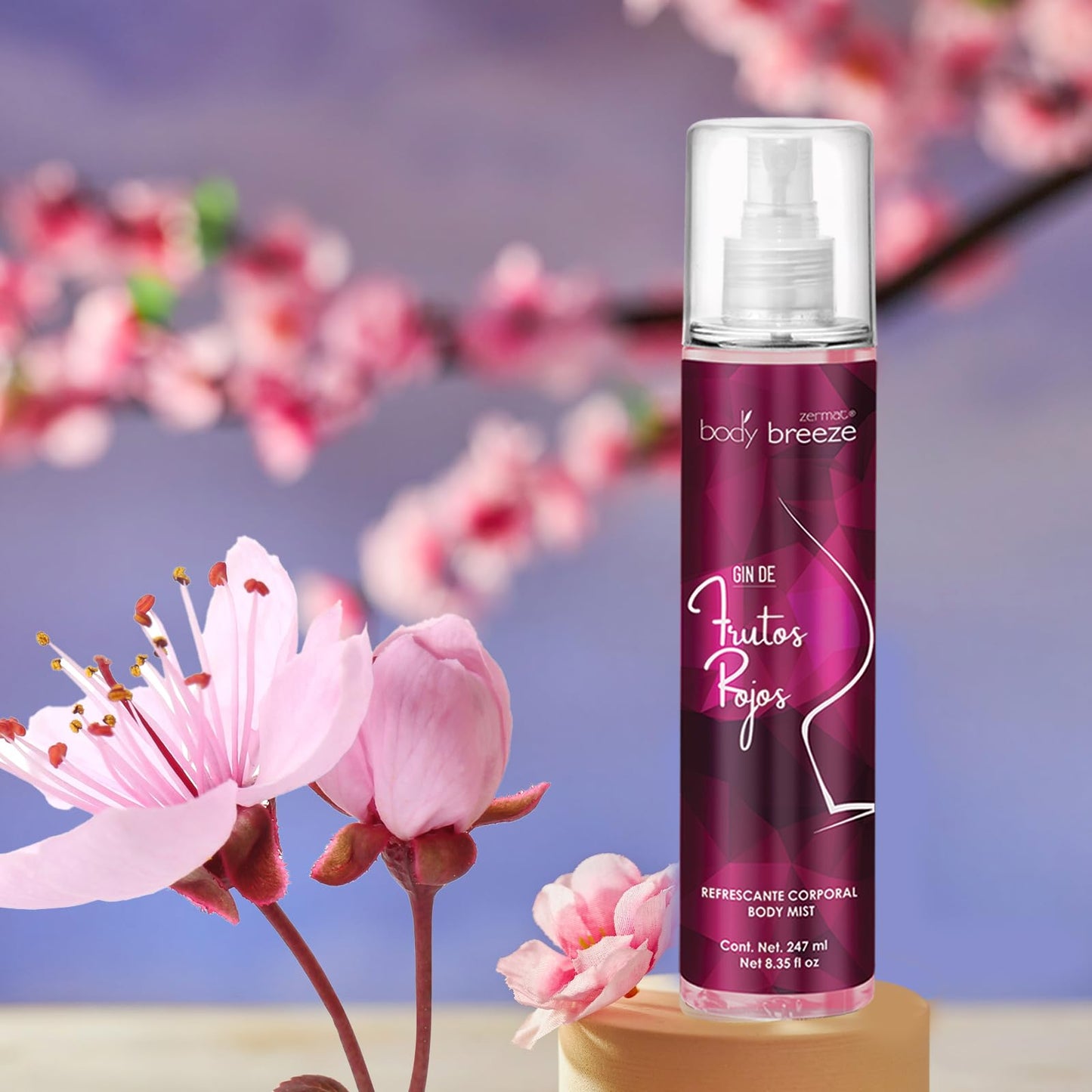 Zermat Gin de Frutos Rojos, Body Mist for Women -Formulated with glycerin to help preserving skin hydration. 8.35 Fl. Oz. Beauty & Personal Care Zermat