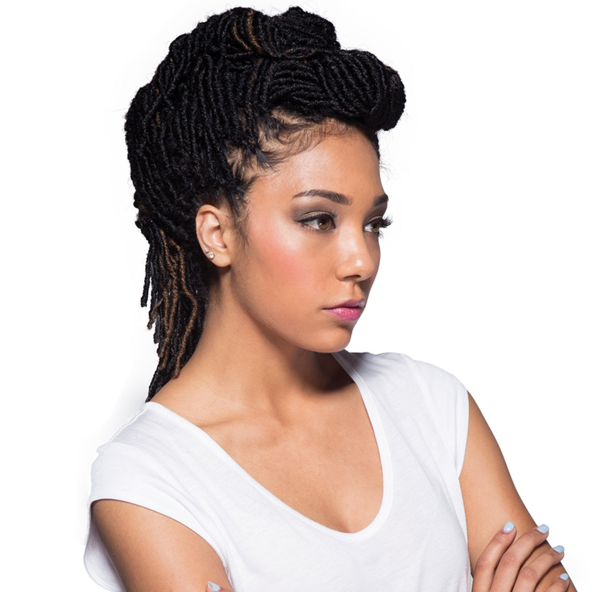Bobbi Boss Synthetic Hair Crochet Braids African Roots Braid Collection Nu Locs 14" (6-PACK, 1)
