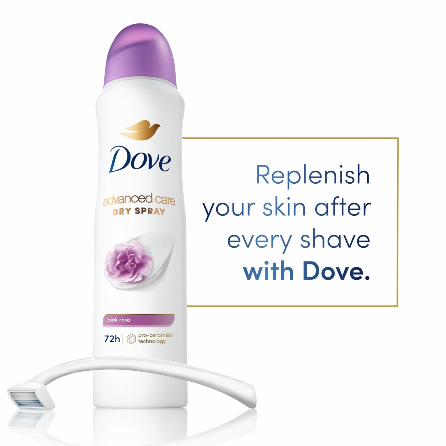 Dove Advanced Care Antiperspirant & Deodorant Spray Pink Rosa, 3 count, 72 hr Protection, 3.8 oz Beauty and Personal Care Dove