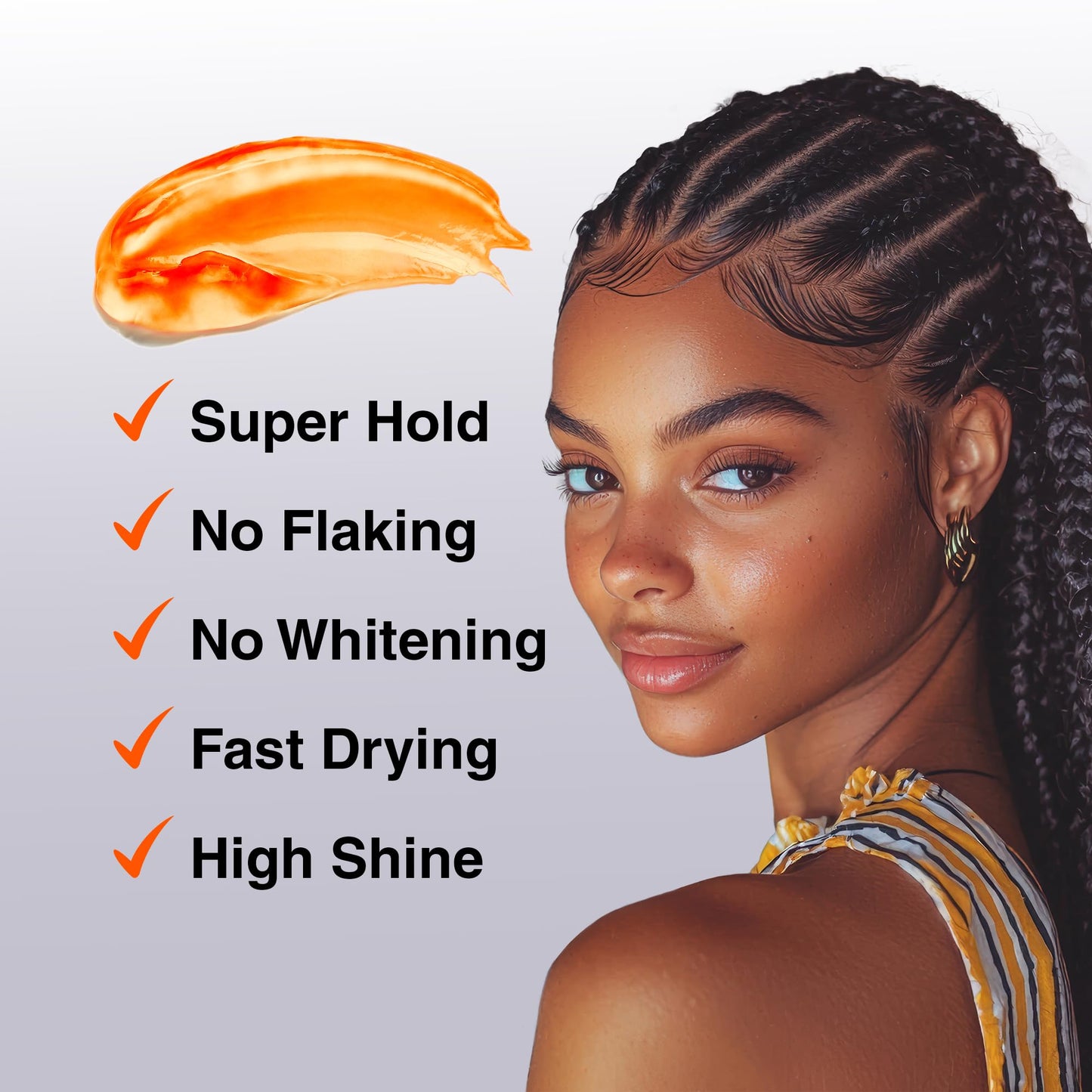 BELLATIQUE GOLD Braiding Gel Maximum Hold for LOC & Twist - No Flaking, No Whitening, Fast Drying, High Shine, Cool & Refreshing, Long Lasting Hold Beauty & Personal Care BELLATIQUE