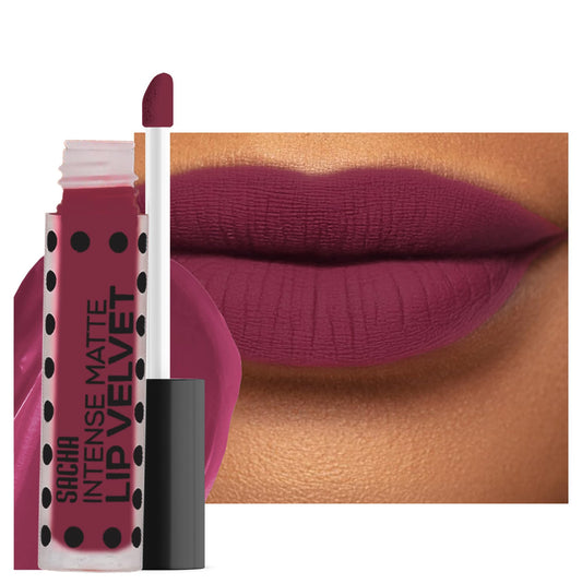 Sacha Cosmetics Intense Matte Lip Velvet Liquid Lipstick, Long-Lasting Velvet Matte Finish, 0.2 fl oz Better Than The Ex Beauty & Personal Care Sacha Cosmetics