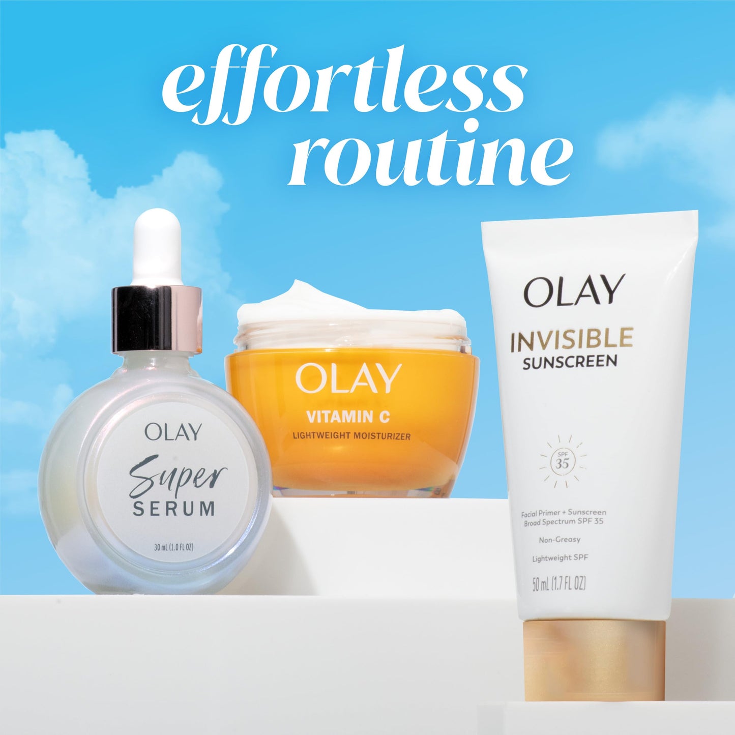 Olay Invisible Sunscreen, SPF 35, 100% Invisible Facial Sunscreen and Makeup Primer - Fragrance-Free, Weightless, No White Cast Broad Spectrum Sun Beauty & Personal Care Olay