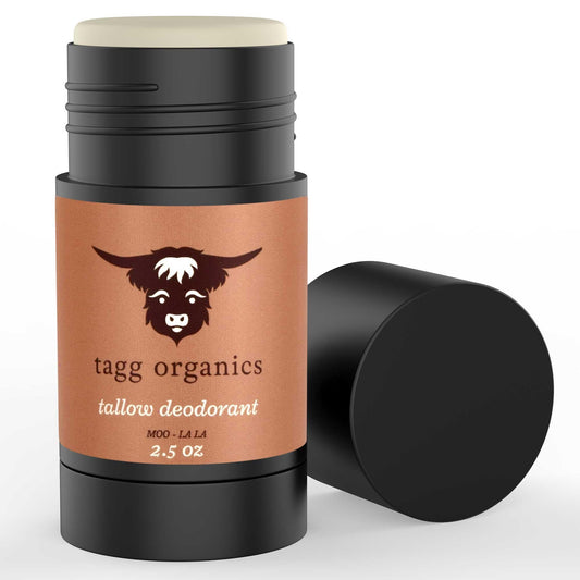 TAGG ORGANICS Purely Organic Deodorant from Grass-Fed Tallow and Natural Odor Neutralizers - Pure Essential Oils and Vitamin K For Skin Health Beauty and Personal Care TAGG ORGANICS