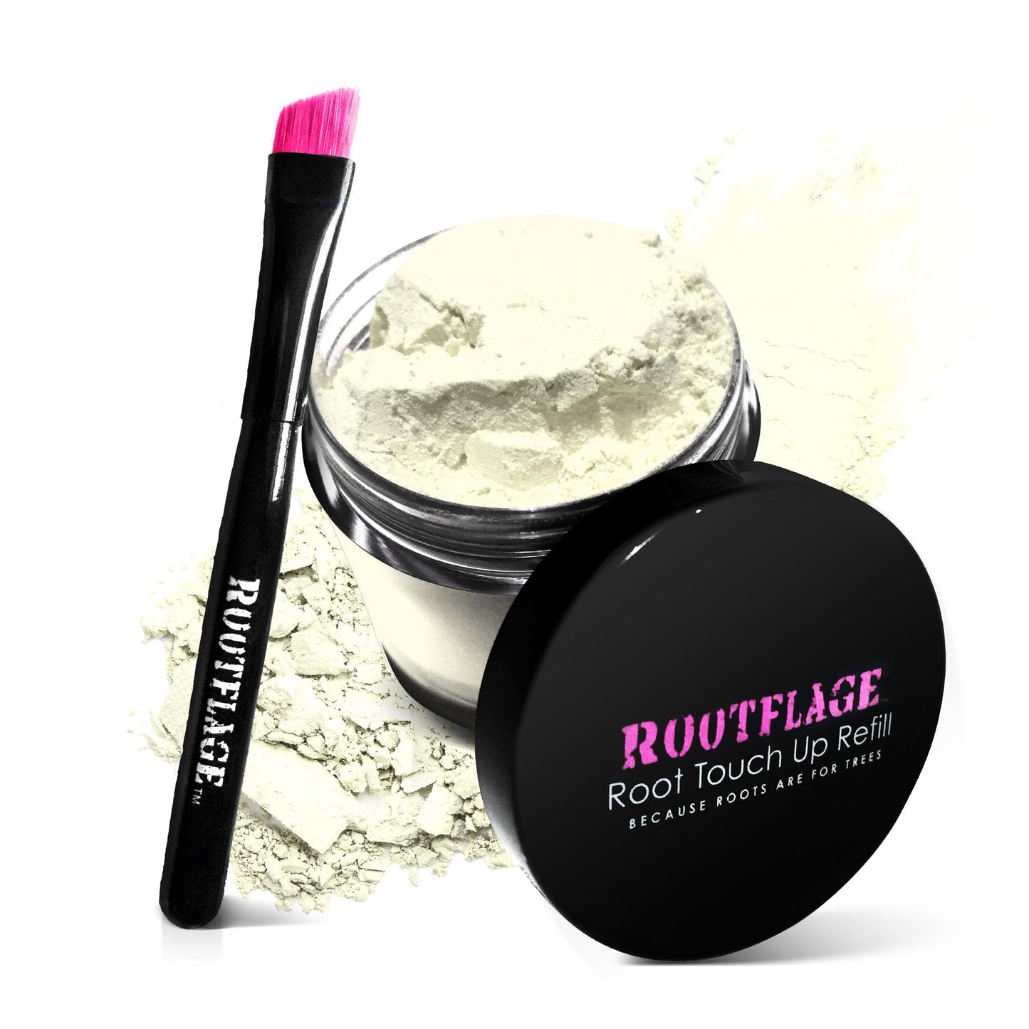 Rootflage Instant Blonde Root Touch Up - Temporary Hair Color with Thinning Hair Concealer and Brush (02 Light Blonde) Beauty & Personal Care Rootflage