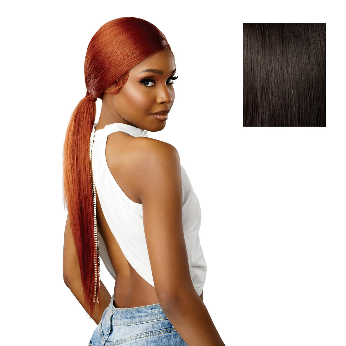 Sensationnel Dashly Lace Front Wig-Unit 51, 2 DARKBROWN