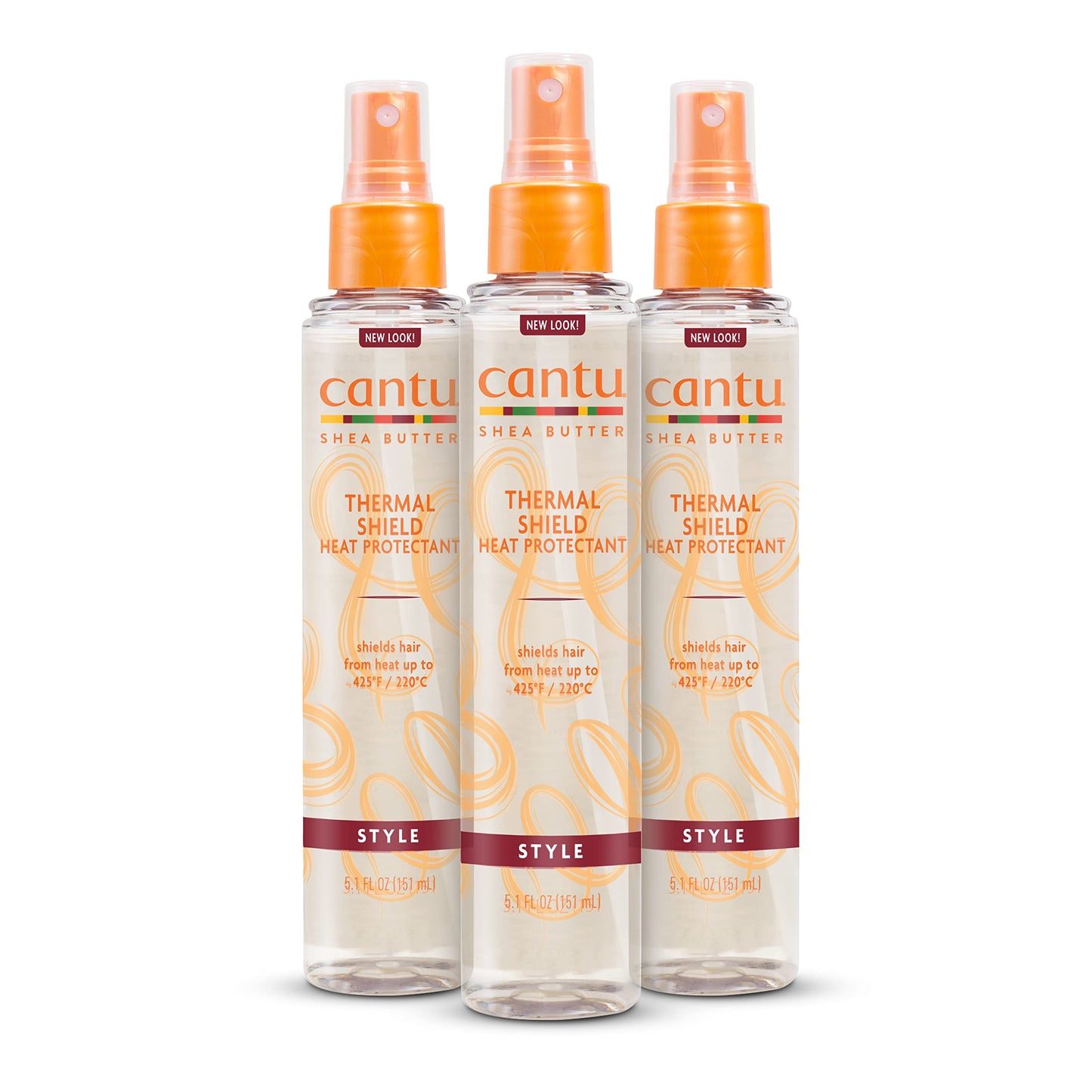 Cantu Thermal Shield Heat Protectant with Shea Butter, 5.1 fl oz (Pack of 3) Beauty & Personal Care Cantu