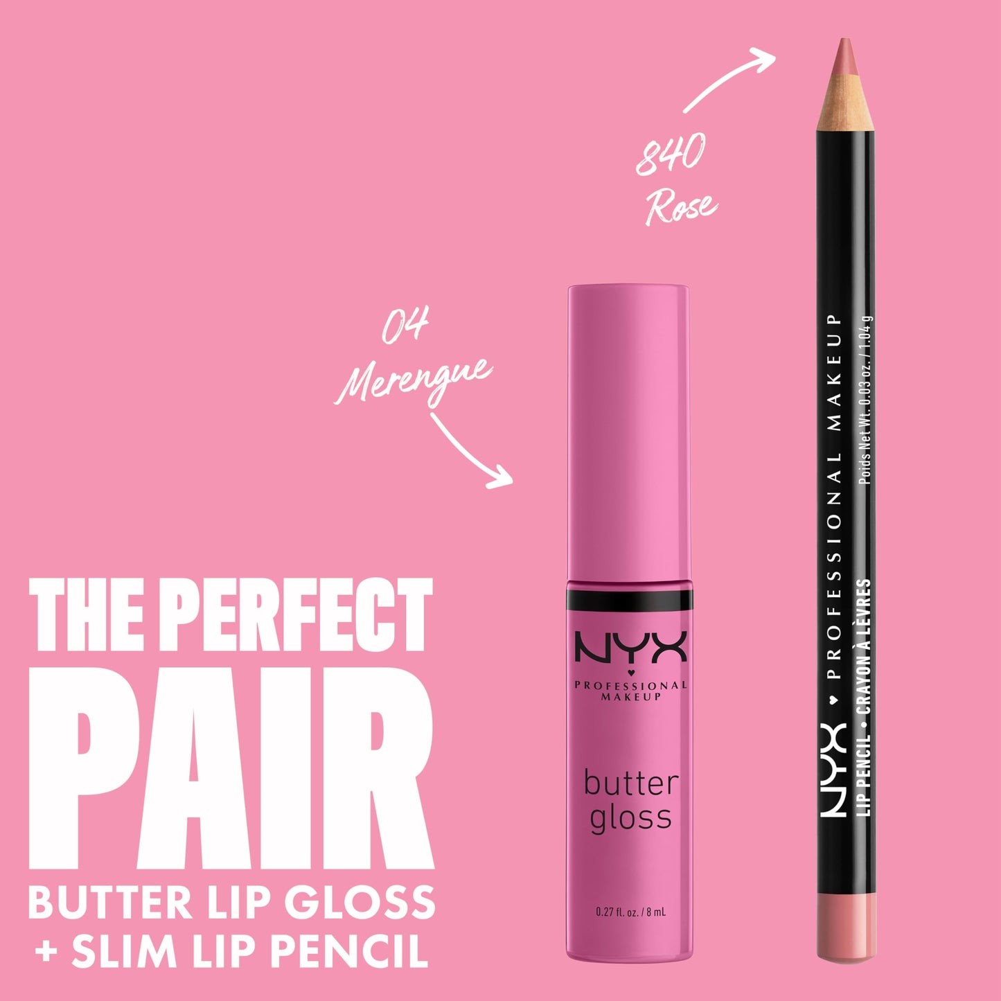 NYX PROFESSIONAL MAKEUP Butter Gloss, Non-Sticky Lip Gloss - Merengue (Pink Lilac) Beauty & Personal Care NYX PROFESSIONAL MAKEUP