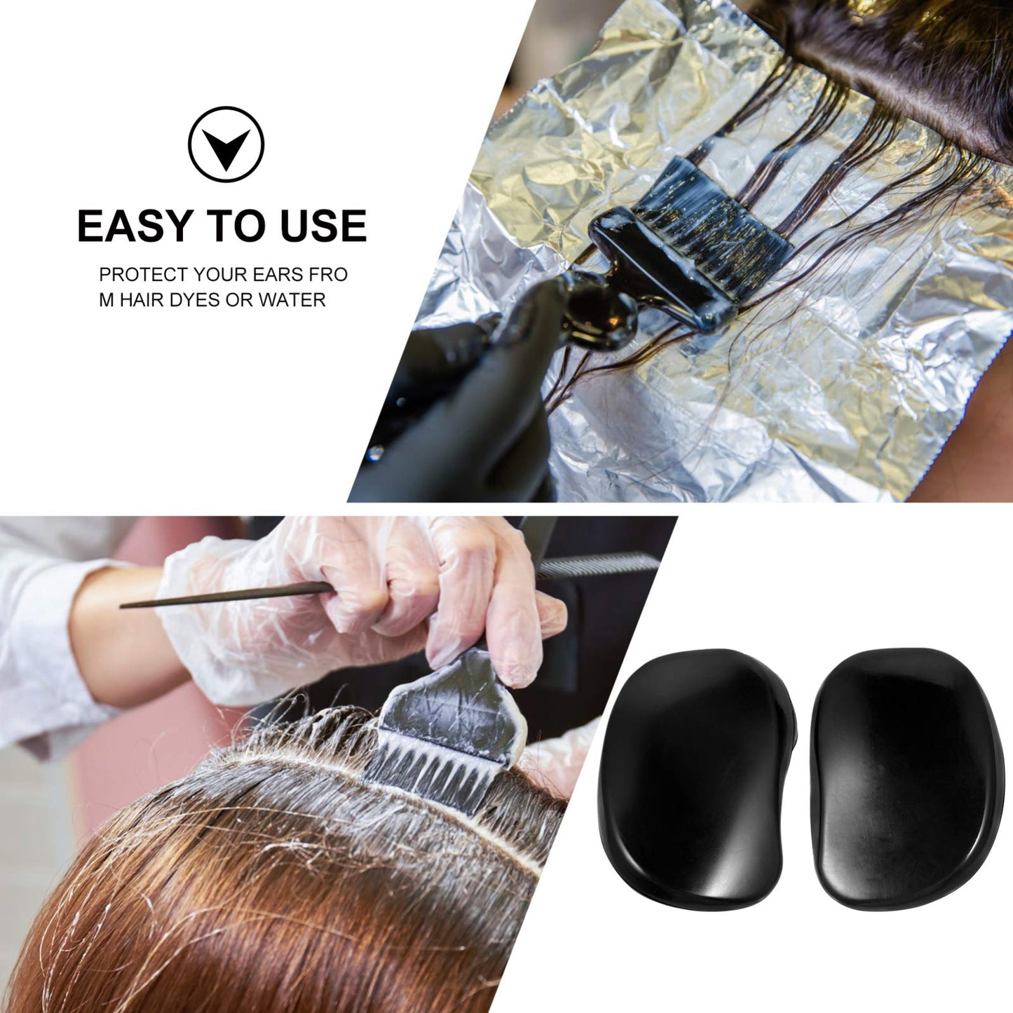 10Pcs Hair Dye Earmuffs Plastic Ear Protectors Waterproof Ear Caps Hair Coloring Ear Covers Ear for Barber Home Shower Beauty and Personal Care Lurrose
