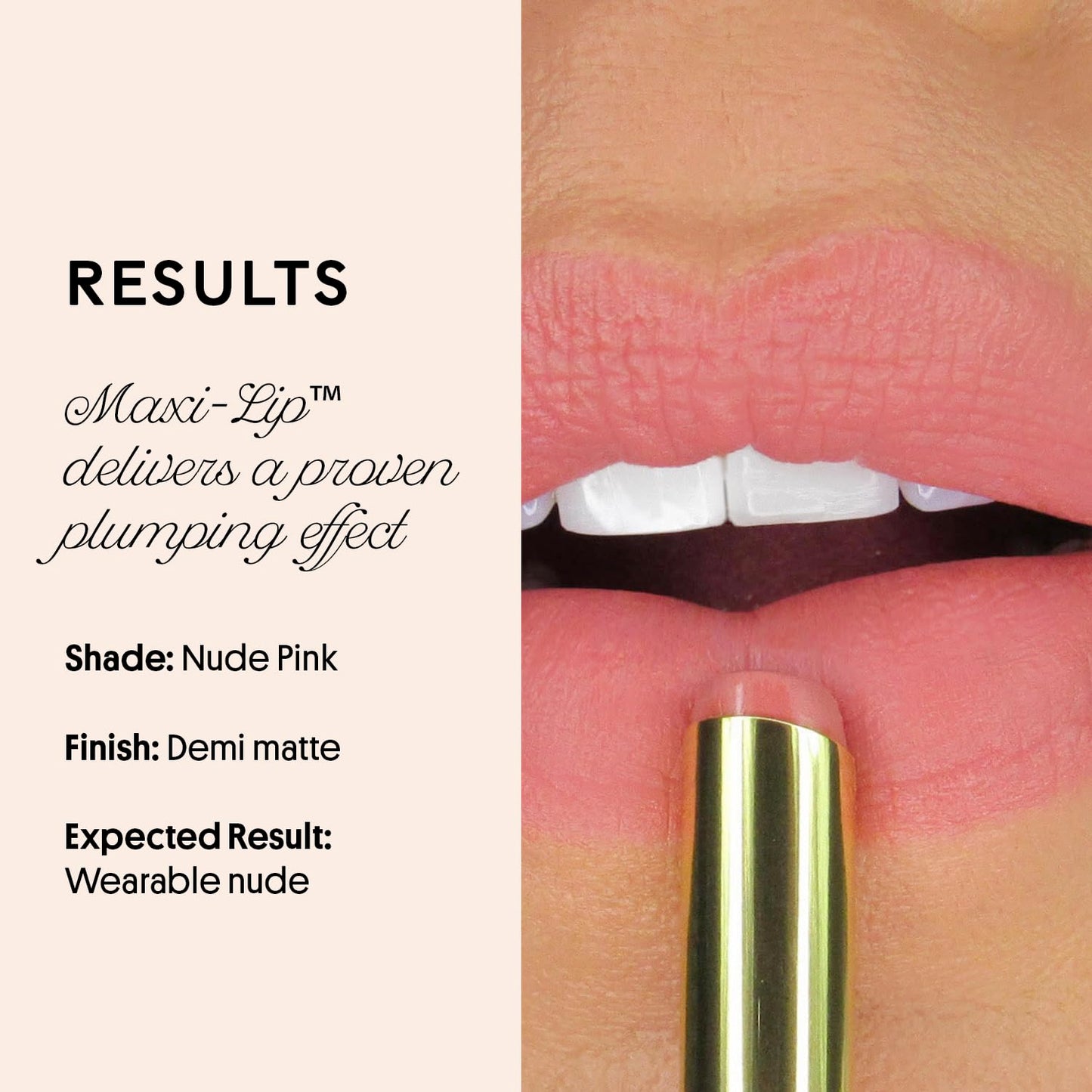 Winky Lux Skinny Plump Demi Matte Lipstick - Nude Pink Lip, Natural Plump Lipstick, Weightless Long Lasting Soft Matte Lip Crayon, Infused Beauty & Personal Care Winky Lux