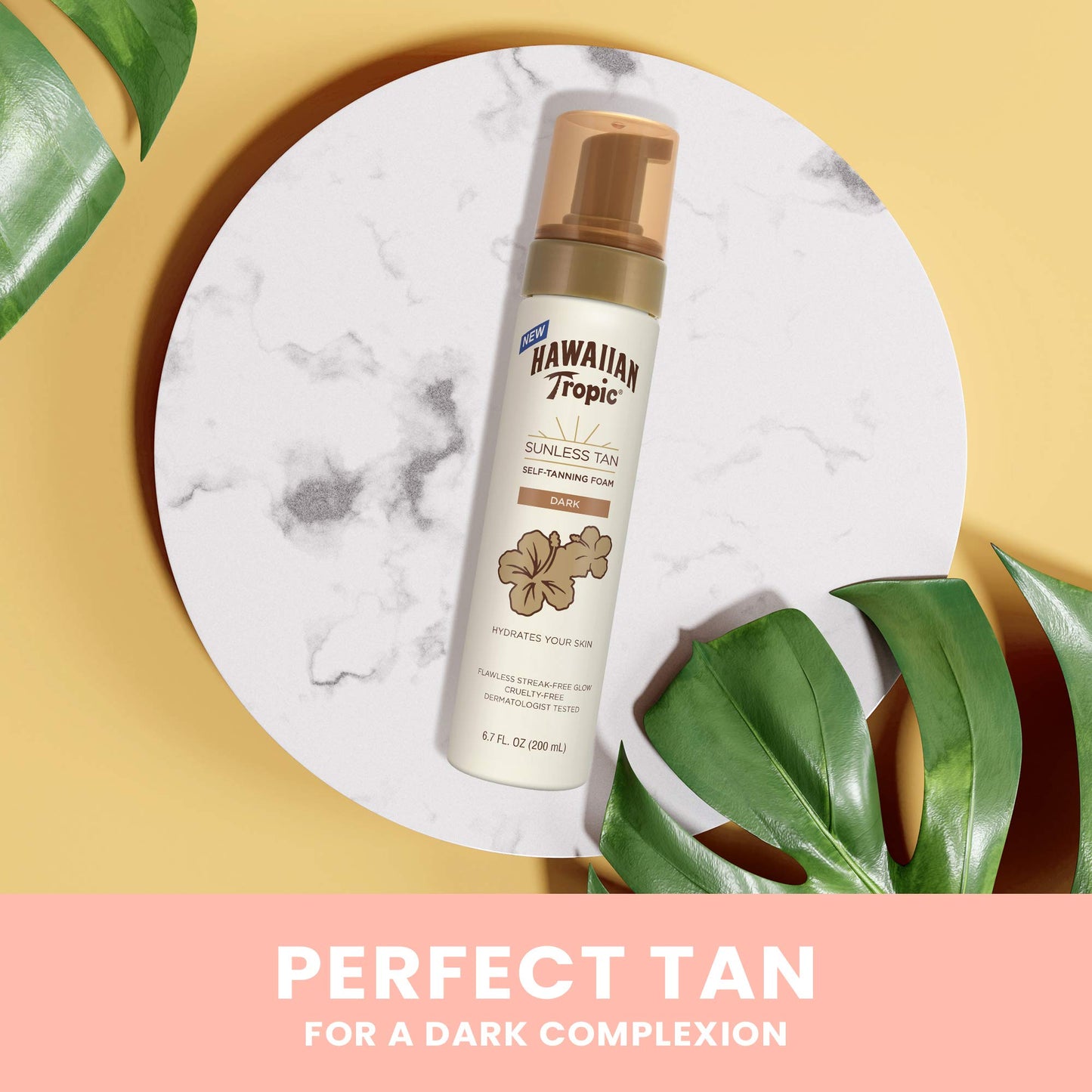 Hawaiian Tropic Sunless Tan Dark Self-Tanning Foam, 6.7oz | Self Tanner Dark, Sunless Tanner, Sunless Tanning Foam, 6.7oz Beauty & Personal Care Hawaiian Tropic