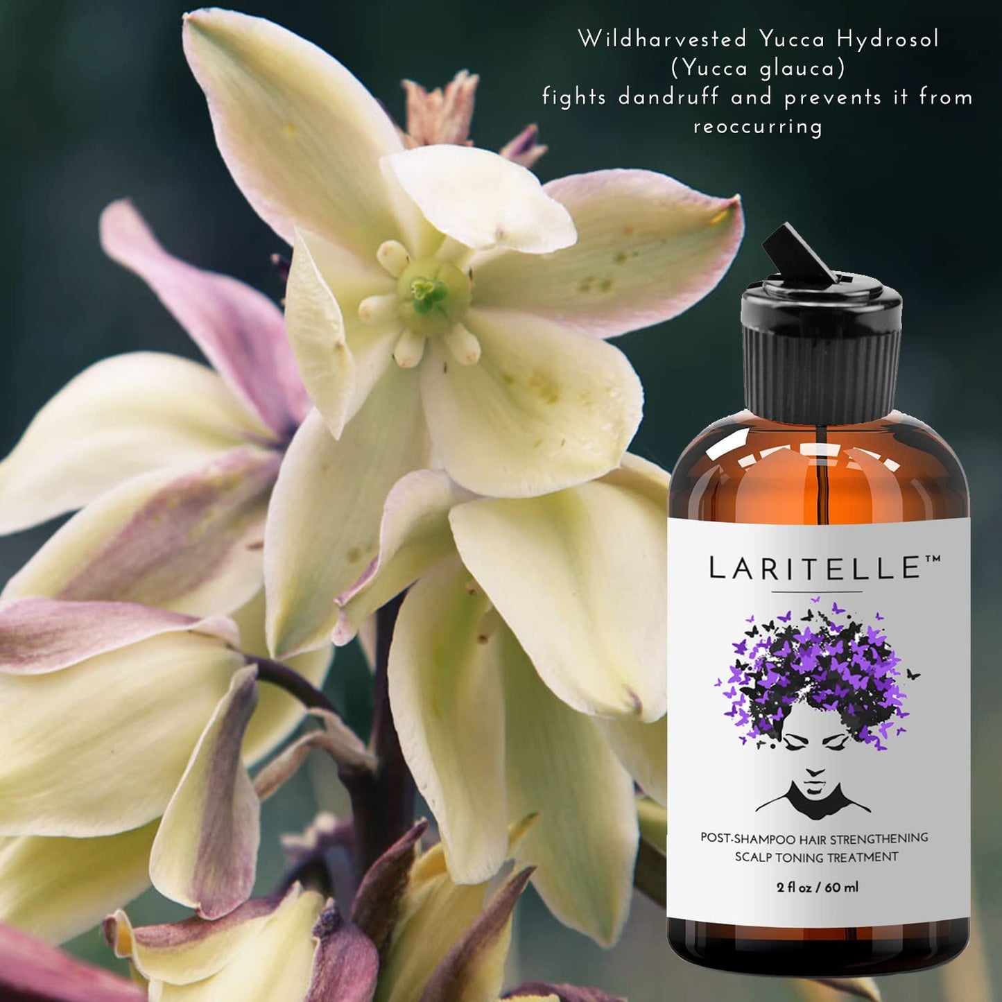 Laritelle Organic Post-Shampoo Hair Strengthening & Scalp Toning Treatment - Rosemary, Saw Palmetto, Cedar & Nettle Hydrosols - 3 x 2 oz Beauty & Personal Care Laritelle