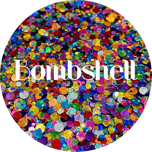 Red, Orange, Yellow, Green, Blue, Purple, Pink Polyester Glitter | Craft Glitter | Glitter for Arts & Crafts | Tumblers | Cosmetics | Nails | Epoxy Beauty & Personal Care Glitter Heart Co.